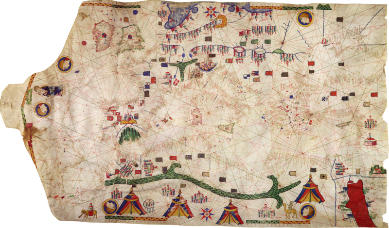 File:Petrus Roselli - Portolan Chart of the Mediterranean (1466).png