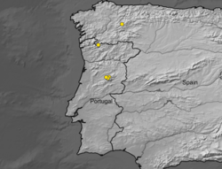 Taraxacum estrelense distribution.png