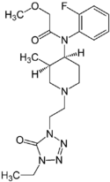 Chemical structure of Brifentanil.