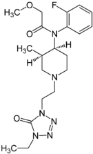 Chemical structure of brifentanil.