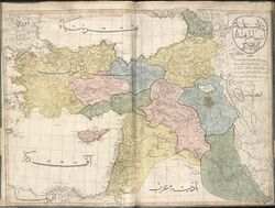 A detailed map of Palestine from the century
