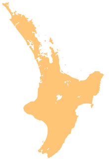 Map showing the location of Taupō Volcanic Zone