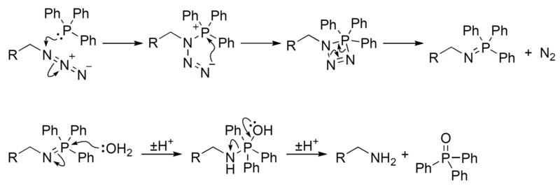 Reaction mechanism of Staudinger reaction and reduction