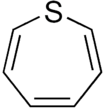 Structural formula of thiepine