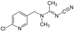 Acetamiprid Structural Formulae V.1.svg