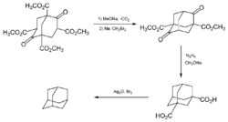 Adamantane synthesis by Prelog.png