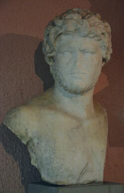 Bust of Caracalla, from Apollonia, Archaeological Museum of Tirana, Albania.jpg