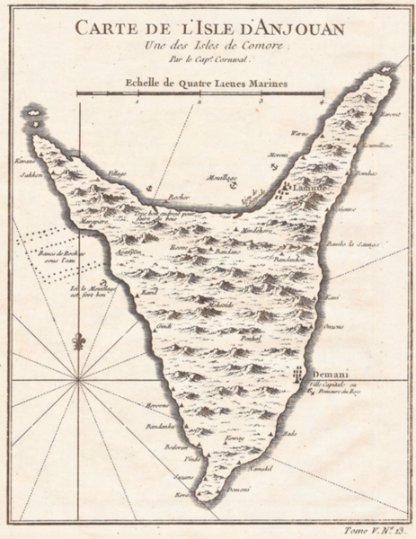 File:Map of Anjouan,Comoros (1748) Jacques Nicolas Bellin.png