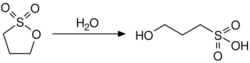 Propane-1,3-sultone hydrolysis.svg