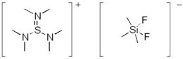 Skeletal formulas of the TASF reagent