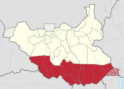 Location in South Sudan