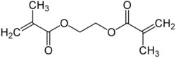 Ethylene glycol dimethylacrylate Structural Formula V1.svg