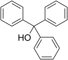 Triphenylmethanol crystals