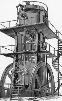 Allis blowing engine (New Catechism of the Steam Engine, 1904).jpg
