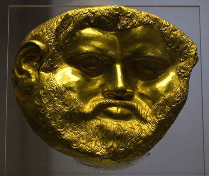 File:National Archaeological Museum Sofia - Golden Funeral Mask from the Svetitsata Tumulus (King Teres?) (cropped).jpg