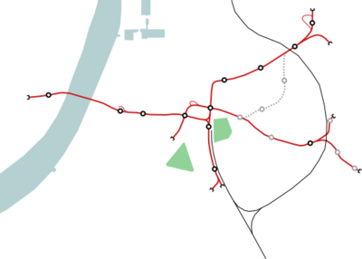 Outline map Antwerp premetro.svg