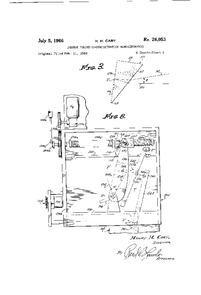 File:Patent-Double Fold Z Configuration Monochromator Figure 8 Plan View of Monochromator USRE26053-1.png