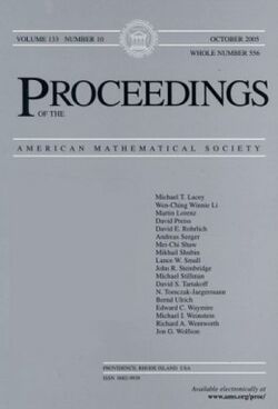 Proceedings of the American Mathematical Society (front cover).jpg