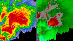 Radar image of the 2011 Joplin tornado May 22, 2011 2248Z.png