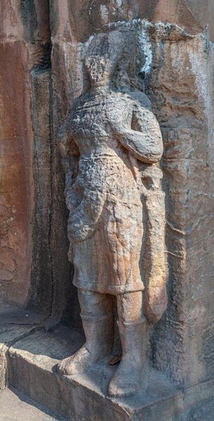 File:Yavana warrior (proper left side), Udayagiri and Khandagiri Caves.jpg
