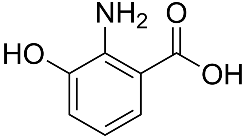 File:3-Hydroxyanthranilic acid.png