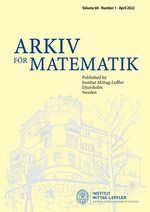 Arkiv för Matematik journal cover volume 60 issue 1.jpg