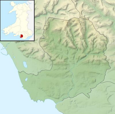 Bridgend UK relief location map.jpg