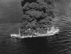SS Potrero Del Llano burns after being torpedoed.jpg