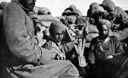 Troops of 29th Indian Infantry Brigade in the trenches, Gallipoli, 1915.jpg