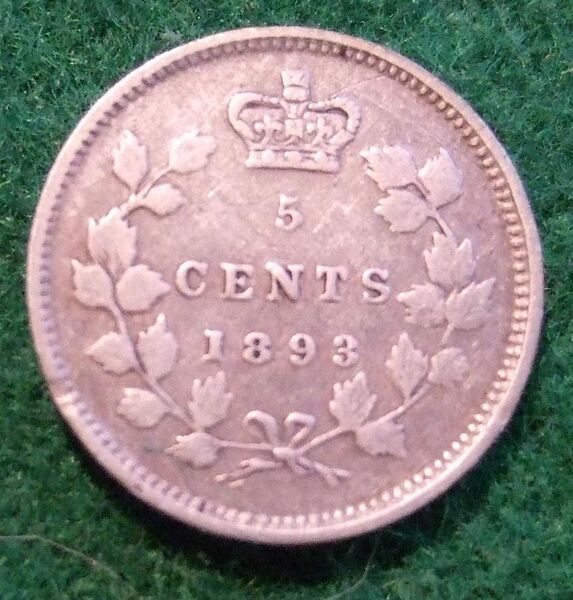 File:CANADA, QUEEN VICTORIA 1893 SILVER 5 CENTS COIN b - Flickr - woody1778a.jpg