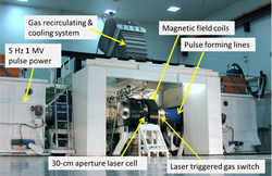 The electra laser at NRL is a KrF laser that demonstrated over 90,000 shots in 10 hours.