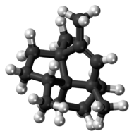 Ball-and-stick model of the isocomene molecule