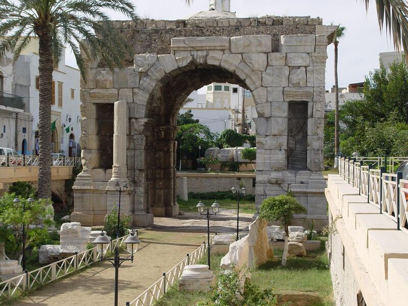 File:Marcus Aurelius Arch Tripoli Libya.jpg