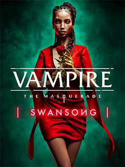 The cover shows a vampire woman in a red dress against a background of green smoke.