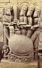 Photograph of temple sculpture in India