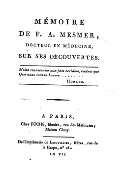 Memória de F. A. Mesmer, doutor em medicina, sobre suas descobertas.png