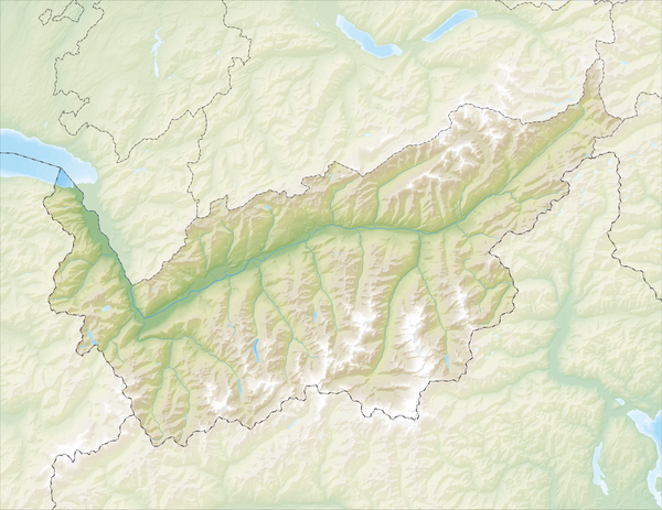Location map/data/Canton of Valais is located in Canton of Valais