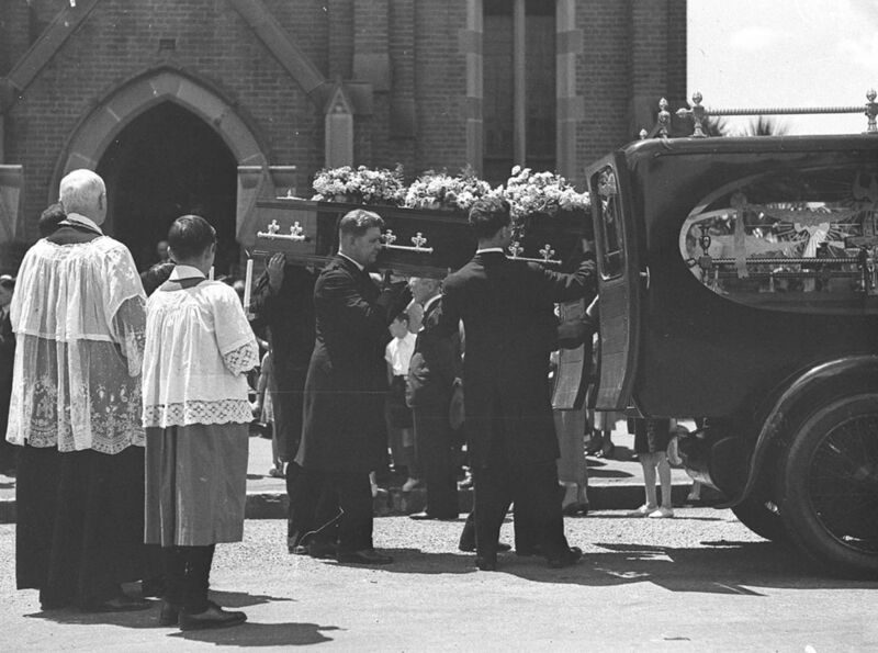 File:SLNSW 43453 Catholic funeral service at St Mary Immaculate Church Charing Cross.jpg