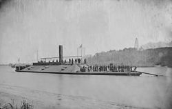 "Atlanta" (Confederate Ram) on James River after capture - NARA - 527533.jpg