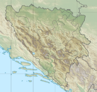 Location map/data/Bosnia and Herzegovina is located in Bosnia and Herzegovina