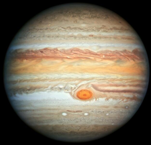 File:Jupiter, image taken by NASA's Hubble Space Telescope, June 2019 - Edited.jpg