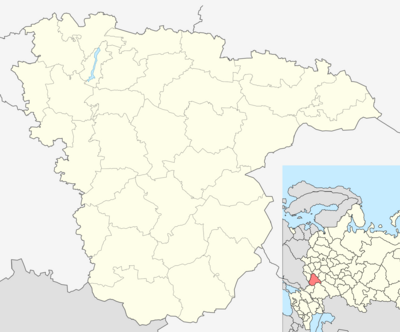 Outline Map of Voronezh Oblast (with position on the map of Russia).svg