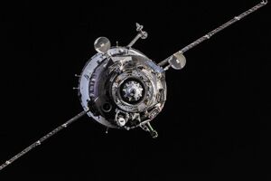 Soyuz TMA-10M spacecraft approaches the ISS.jpg