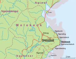 Location within Melekeok State