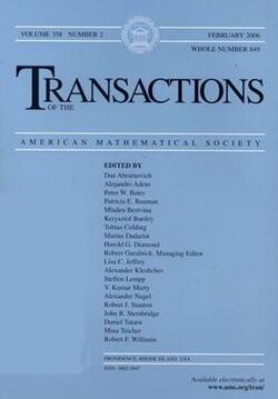 Transactions of the American Mathematical Society (front cover).jpg