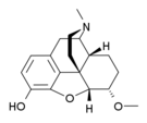 Chemical structure of methyldihydromorphine.