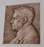 Portrait of Fabry in a 1938 copy of "Oeuvres Choisies Publiées à l'Occasion de son Jubilé Scientifique"