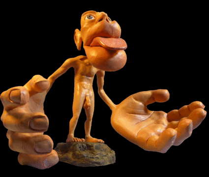 Sharon Price-James' sensory homunculus from the front