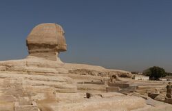 Great Sphinx of Giza forequarters.jpg