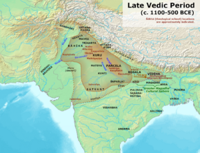Magadha in 1100 BCE ruled by Brihadratha dynasty, in north-eastern region